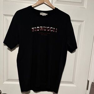 Fiorucci Black Tee with Red Accents
